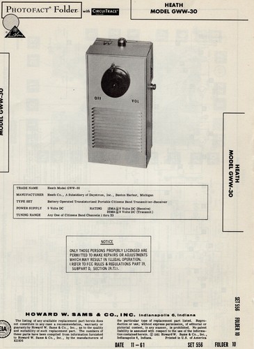 Heath gww transmitter - heath, gww-30